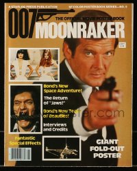1m423 MOONRAKER magazine 1979 James Bond Official Movie Poster Book, unfolds to 22x34 poster!!