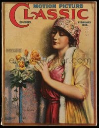 1m440 MOTION PICTURE CLASSIC magazine February 1918 cover art of Olga Petrova by Leo Sielke Jr.!