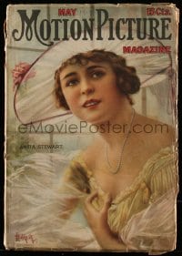 1m435 MOTION PICTURE magazine May 1917 great cover art of Anita Stewart by Leo Sielke Jr.!