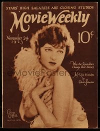 1m452 MOVIE WEEKLY magazine November 24, 1923 sexy Corinne Griffith by Edwin Bower Hesser!