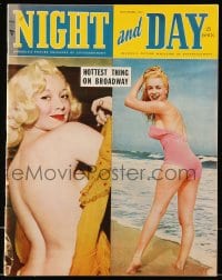 1m457 NIGHT & DAY magazine Nov 1950 Marilyn Monroe at the dawn of her Fox stardom by De Dienes!