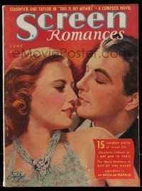 1m480 SCREEN ROMANCES magazine June 1937 Robert Taylor & Barbara Stanwyck by Earl Christy!