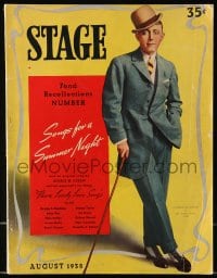 1m493 STAGE magazine August 1938 great image of George M. Cohan in 1908's The Yankee Prince!
