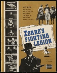 1m505 ZORRO'S FIGHTING LEGION magazine 1970s booklet published by Jack Mathis!