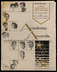 1m066 ACADEMY AWARD PORTFOLIO 9x11 print set 1962 Volpe art of all Best Actor & Actress winners!