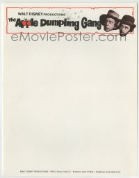 1m118 APPLE DUMPLING GANG 9x11 letterhead 1975 Disney, Don Knotts, Tim Conway