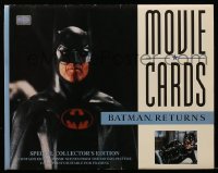 1m067 BATMAN RETURNS set of 8 11x14 color litho prints 1992 Keaton, Danny DeVito, Pfeiffer, Burton!