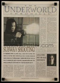 1m251 UNDERWORLD promo brochure 2003 vampire Kate Bekinsale hunts werewolves, cool faux newspaper!