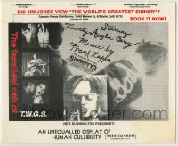 1m115 WORLD'S GREATEST SINNER trade ad 1962 Timothy Carey forgotten masterpiece, Frank Zappa, rare!
