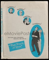 1m797 THAT TOUCH OF MINK presskit 1962 Grant & Day, contains 35 supplements in special folder!