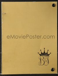 1m144 BABES IN TOYLAND screening program 1961 Walt Disney musical, cool gold foil cover!