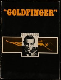 1m302 GOLDFINGER souvenir program book 1964 great images of Sean Connery & sexy Bond Girls, rare!