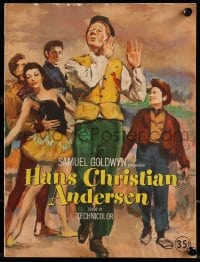 1m309 HANS CHRISTIAN ANDERSEN souvenir program book 1953 art of Danny Kaye playing invisible flute!