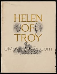 1m223 HELEN OF TROY promo brochure 1956 Robert Wise, Rossana Podesta, cool Trojan horse art!