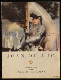 1m315 JOAN OF ARC souvenir program book 1948 classic c/u of Ingrid Bergman in full armor!