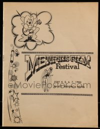 1m323 MEMPHIS FILM FESTIVAL souvenir program book 1984 serials, B-westerns, horror & comedy!