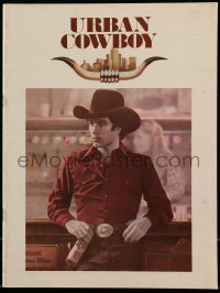 1m366 URBAN COWBOY souvenir program book 1980 John Travolta in cowboy hat with Lone Star beer!