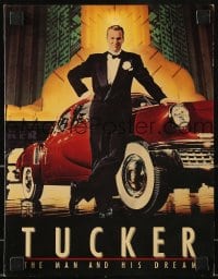 1m172 TUCKER: THE MAN & HIS DREAM screening program 1988 Francis Ford Coppola, c/u of Jeff Bridges in tux w/car!