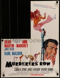 1m111 MURDERERS' ROW trade ad 1966 art of Dean Martin as Matt Helm & sexy Ann-Margret by McGinnis!