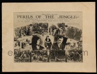 1m235 PERILS OF THE JUNGLE promo brochure 1927 great full-page photos from the film, rare!