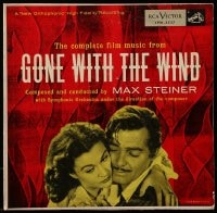 1m077 GONE WITH THE WIND soundtrack 33 1/3 record R1954 Clark Gable, Vivien Leigh, all-time classic!