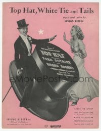 1m205 TOP HAT sheet music 1935 Fred Astaire & Ginger Rogers, Top Hat, White Tie and Tails!