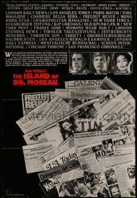 1m102 ISLAND OF DR. MOREAU 23x34 special poster 1977 Michael York, mad scientist Burt Lancaster, cool art!