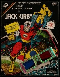 1m226 JACK KIRBY 9x11 comic book promo brochure 1982 Stereon battling Cyclops in 3D center spread!