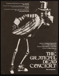 1m109 GRATEFUL DEAD MOVIE trade ad 1977 Jerry Garcia in concert, wonderful skeleton image!