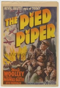 1m046 PIED PIPER mini WC 1942 Irving Pichel, art of Monty Woolley saving children from Nazis!
