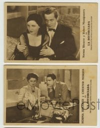 1m032 DIVORCEE set of 6 Spanish 4x6 postcards 1932 Norma Shearer, Chester Morris, Conrad Nagel