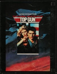1m171 TOP GUN screening program 1986 great image of Tom Cruise & Kelly McGillis, Navy fighter jets!