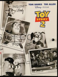 1m248 TOY STORY 2 promo brochure 1999 Disney/Pixar animated sequel, unfolds to 12x18 poster!