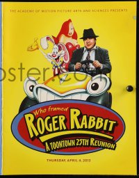 1m255 WHO FRAMED ROGER RABBIT promo brochure R2013 Robert Zemeckis, Bob Hoskins, Jessica Rabbit!