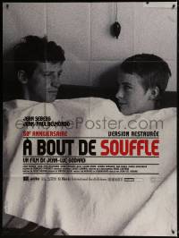 1p457 A BOUT DE SOUFFLE French 1p R2010 Jean-Luc Godard classic, Jean Seberg, Jean-Paul Belmondo