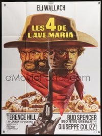 1p458 ACE HIGH French 1p R1970s Eli Wallach, Terence Hill, spaghetti western, different Mascii art!