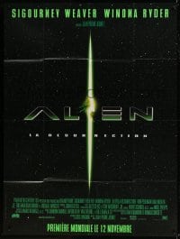 1p467 ALIEN RESURRECTION advance French 1p 1997 Sigourney Weaver, Jean-Pierre Jeunet sci-fi sequel!