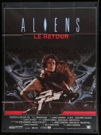 1p468 ALIENS French 1p 1986 James Cameron, there are some places in the universe you don't go alone!