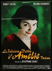 1p474 AMELIE French 1p 2001 Jean-Pierre Jeunet, great close up of Audrey Tautou by Laurent Lufroy!
