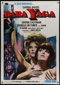 1p322 BABA YAGA Italian 1p 1973 Iaia art of witch Carroll Baker & sexy dominatrix, rare!