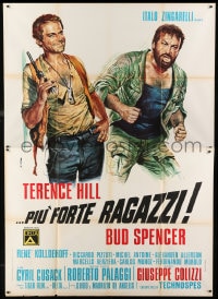 1p111 ALL THE WAY BOYS Italian 2p 1973 cool Casaro artwork of Terence Hill & Bud Spencer!