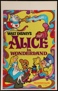 1p198 ALICE IN WONDERLAND WC R1974 Walt Disney, Lewis Carroll classic, cool psychedelic art!