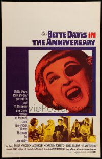 1p200 ANNIVERSARY WC 1967 Bette Davis with funky eyepatch in another portrait in evil!
