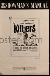 1p061 KILLERS pressbook 1964 Don Siegel, Ernest Hemingway, Lee Marvin, sexy Angie Dickinson!