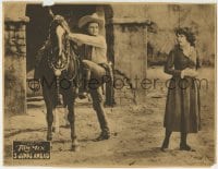 1r316 3 JUMPS AHEAD LC 1923 Tom Mix mounting The Master Horse Tony, Alma Bennett, early John Ford!