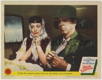 1r318 ABOVE SUSPICION LC #8 1943 Joan Crawford & Fred MacMurray in disguise on the way to freedom!