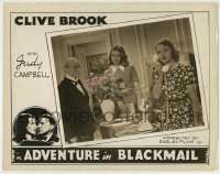 1r324 ADVENTURE IN BLACKMAIL photolobby 1943 Judy Campbell, butler & woman on phone, Pressburger!