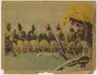 1r330 AFRICA SPEAKS LC 1930 incredible image of native tribe warriors with shields & spears!