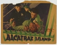 1r334 ALCATRAZ ISLAND LC 1937 cop stops convict John Litel from beating an inmate to death!
