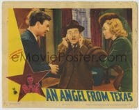1r344 ANGEL FROM TEXAS LC 1940 Hobart Cavanaugh won't listen to Eddie Albert & Jane Wyman!